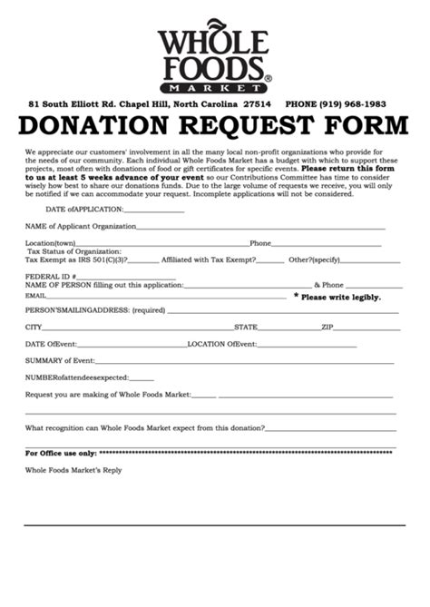 michael's charitable donation request